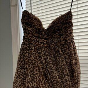 G by Guess Animal Print Strapless Y2K Small